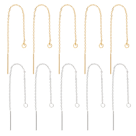 304 фурнитура из нержавеющей стали для серег, ушные резьбы