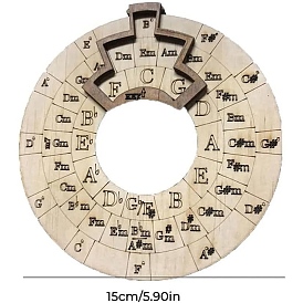 Деревянный музыкальный просветительский инструмент «Круг пятых колес», аккордовое колесо