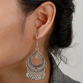 EA1240 Jewelry Hollow Ethnic Style Earrings Personality Bohemian Retro Water Drop Earrings