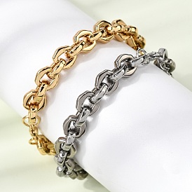 304 женские браслеты-цепочки со звеньями из нержавеющей стали