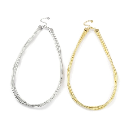 304 многослойные круглые ожерелья в виде змеи из нержавеющей стали для женщин