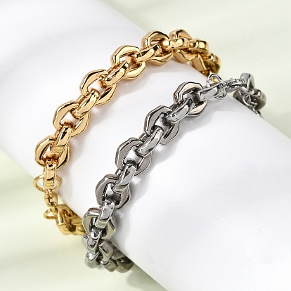 304 женские браслеты-цепочки со звеньями из нержавеющей стали