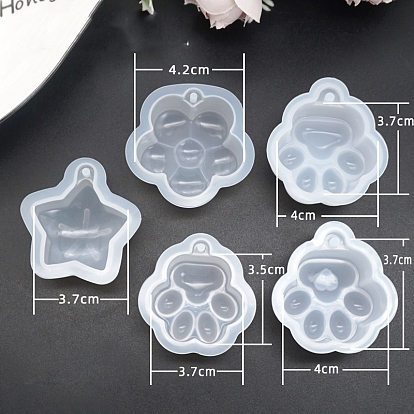 DIY Silicone Pendant Molds, Decoration Making, Resin Casting Molds, For UV Resin, Epoxy Resin Jewelry Making