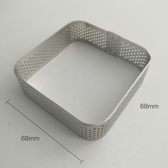 Квадратные 304 кольца для формы для торта из нержавеющей стали, инструмент для выпечки своими руками