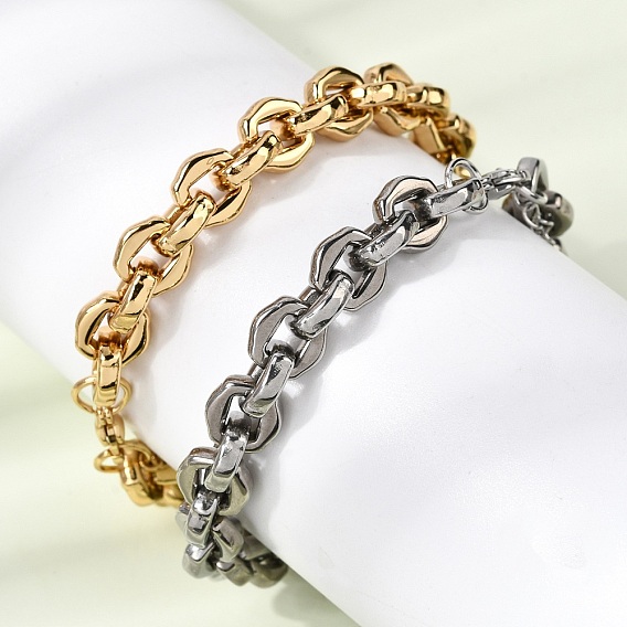 304 женские браслеты-цепочки со звеньями из нержавеющей стали