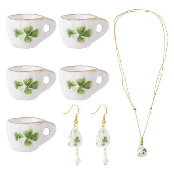 5 шт. миниатюрные чайные чашки ручной работы из фарфора, аксессуары для украшения микроландшафта кукольного домика