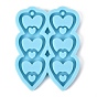 Heart Pendant Silicone Molds, Resin Casting Molds, For UV Resin, Epoxy Resin Jewelry Making