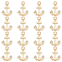 16Pcs Brass Pendants, with Jump Ring, Anchor Charms, Lead Free & Cadmium Free, Long-Lasting Plated, Rack Plating