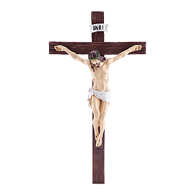 Wood Crucifixion Figurines Ornaments, for Church Decoration, Home Office Desk Decoration