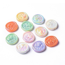Opaque Acrylic Beads, Ellipse