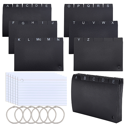 Paper Memos, with Plastic Binder Dividers and Iron Rings, Rectangle