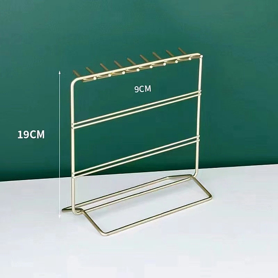 Rectangle Iron Jewelry Display Tower Stands, Jewelry Organizer Holder for Earrings, Bracelet, Necklace Storage