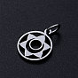 201 Stainless Steel Pendants, with Jump Rings, Svadhisthana Chakra