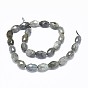 Chapelets de perles labradorite naturelle , facette, ovale