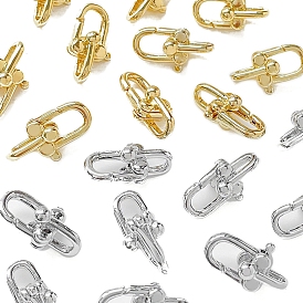 Brass D-Ring Anchor Shackle Clasps, for Jewelry Making