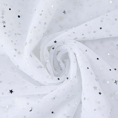 Нейлоновая сетчатая ткань со звездным узором, для украшения костюмов
