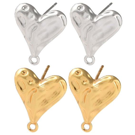 925 серьги из стерлингового серебра, литейное сердце, с петлями