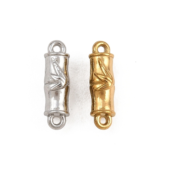 304 Stainless Steel Connector Charms, Bamboo Links