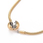 Ion Plating(IP) 304 Stainless Steel Round Snake Chain Bracelet Making