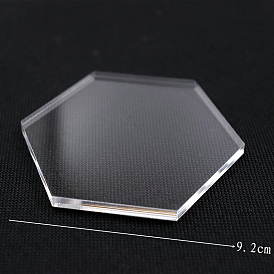 Подложка из акрилового листа, глиняный инструмент, шестиугольник