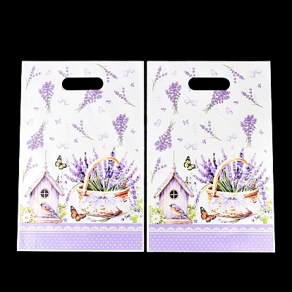 Полиэтиленовые пакеты, прямоугольник с лавандой