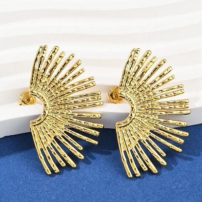 304 из нержавеющей стали серьги, цветок