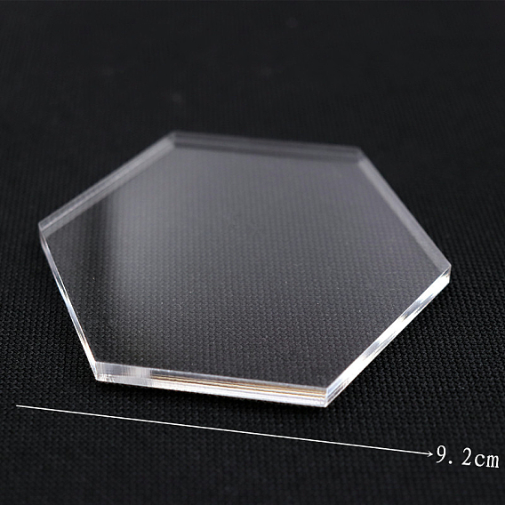 Подложка из акрилового листа, глиняный инструмент, шестиугольник