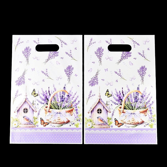 Полиэтиленовые пакеты, прямоугольник с лавандой