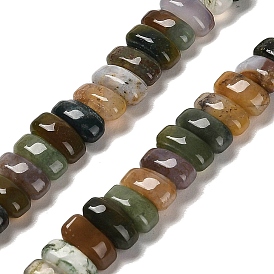 Natural Indian Agate Beads Strands, Rectangle