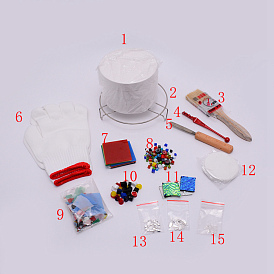 Microwave Kiln Kit Set, for DIY Earrings and Pendants Making Tools