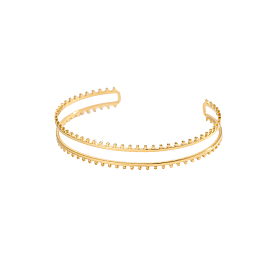 304 из нержавеющей стали манжеты браслеты, ионное покрытие (ip)