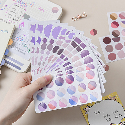 Fun and Cute Decorative Stickers, for Customizing Planners, Notebooks, Mixed Shapes