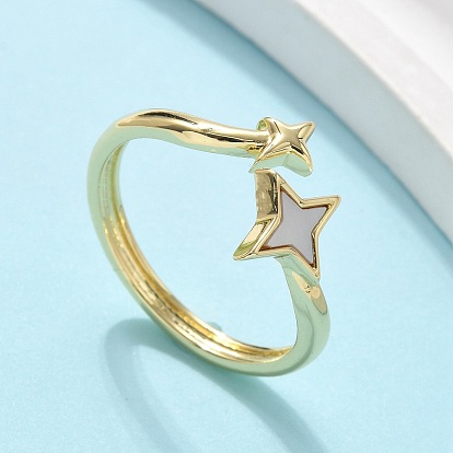 Кольца-манжеты из латуни для женщин, без кадмия и без свинца, звезда