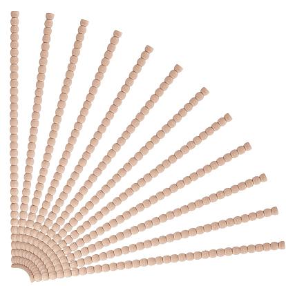 Деревянная карнизная черепица, для украшения кукольных домиков