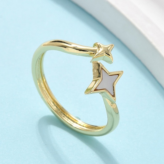 Кольца-манжеты из латуни для женщин, без кадмия и без свинца, звезда