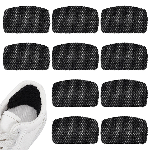 Наборы полиэстеровых самоклеящихся подпяточников, колодки для ремонта пятки спортивной обуви, прямоугольные