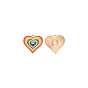 Zinc Alloy Pendants, with Emanel, Heart