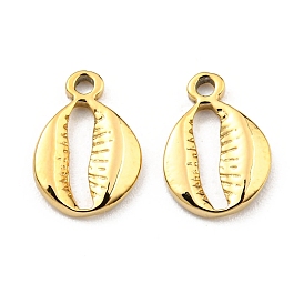 304 Stainless Steel Charms, Shell Shape Charm
