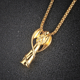 Stainless Steel Angel Pendant Necklaces for Women