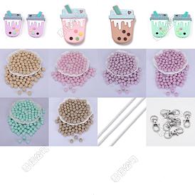 DIY Bubble Tea & Round Silicone Keychain Making Kits