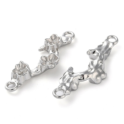 Alloy Connector Charms, Lead Free & Cadmium Free, Flower Links