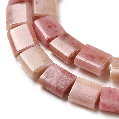Natural Rhodonite Beads Strands, 2-Hole, Rectangle
