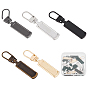 20pcs 5 Colors Zinc Alloy Zipper Pull Tabs, for Garment Accessories
