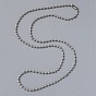 Iron Ball Chains Necklace for Men Women