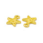 Rack Plating Alloy Charms, Cadmium Free & Lead Free & Nickle Free, Star