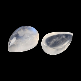 Natural Rainbow Moonstone Cabochons, Teardrop