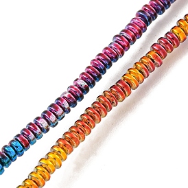 Baking Painted Synthetic Non-magnetic Hematite Beads Strands, Disc