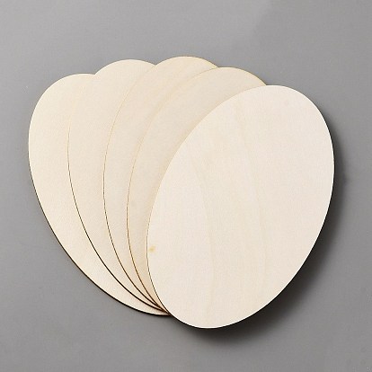 Незаконченные деревянные листы, тополь древесина ремесленные принадлежности, овальные