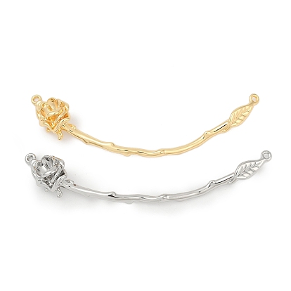 Латунные изогнутые стержни-цветочные соединители-подвески, за половину пробурено бисера