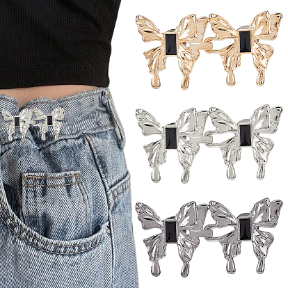 12 пары 3 цвета бабочки, регулируемые джинсовые пуговицы из сплава, подтяжка талии, швейные застежки для аксессуаров к одежде